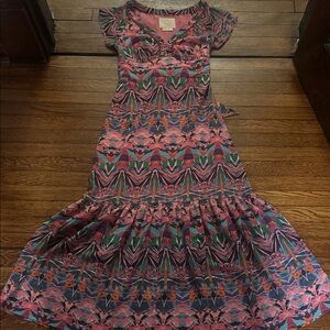Anthropologie Vanessa Virginia Mural Maxi Dress, EUC
